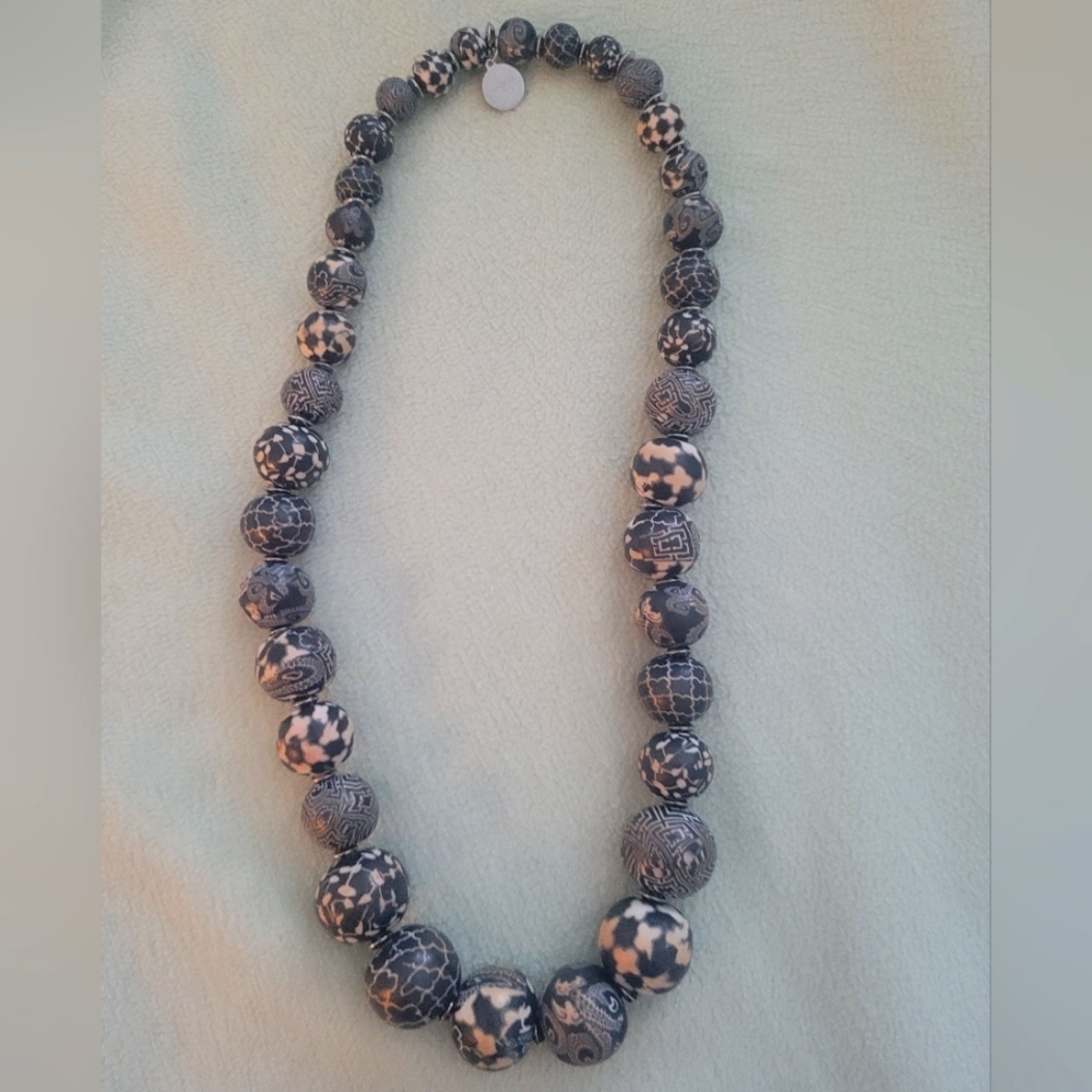 Jill Zar Clay bead necklace
